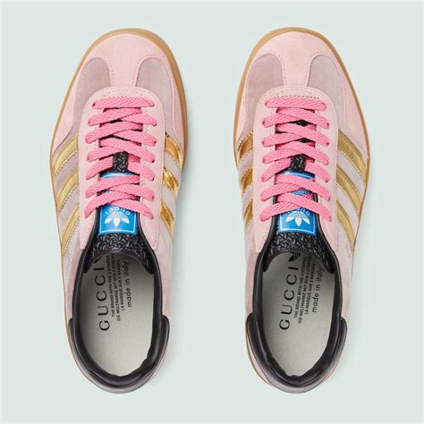 gucci adidas pink trainers|pink gucci gazelle.